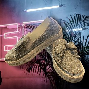 Muguan Sparkle Slip-Ons